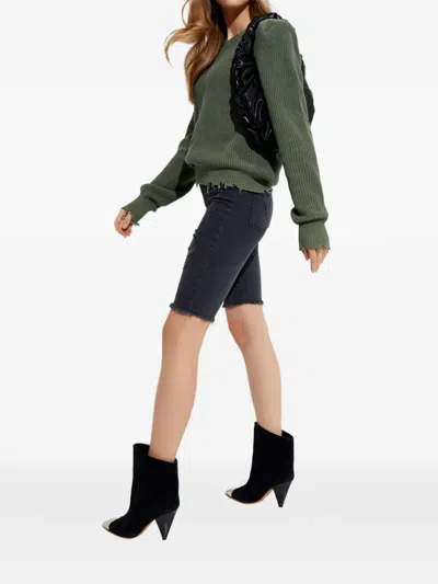 Ser.o.ya Maya Distressed-effect Shorts In Black