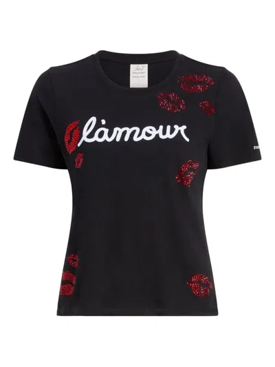 Cinq À Sept Kissing Booth Graphic T-shirt In Black