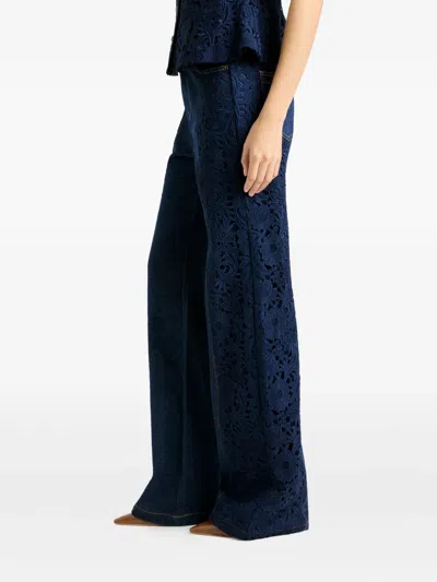 Cinq À Sept Lace Combo Francine Trousers In Blue