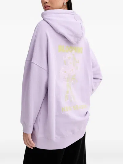 Marc O'polo Floral Graphic Hoodie In Purple