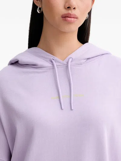Marc O'polo Floral Graphic Hoodie In Purple