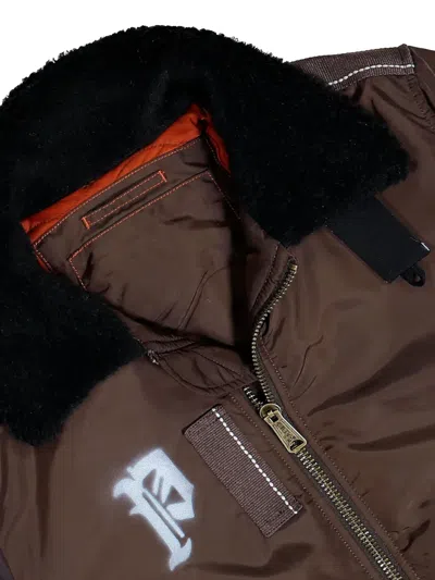 Prototypes Sprayed Goat Bomber Jacket In Brown