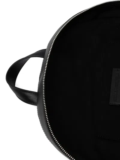 Karl Lagerfeld K/circle Leather Backpack In Black