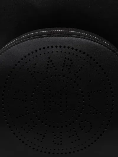 Karl Lagerfeld K/circle Leather Backpack In Black
