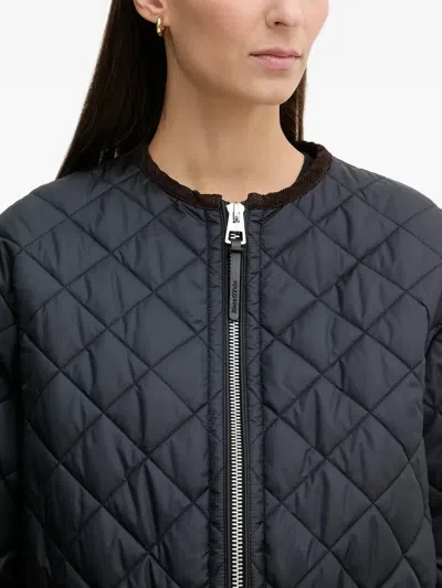Marc O'polo Quilted Zip Jacket In Blue