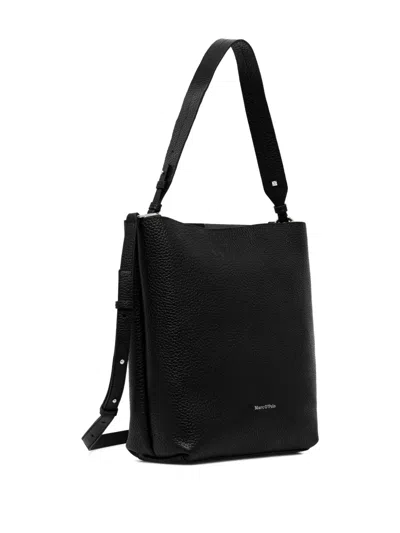 Marc O'polo Medium Adjustable-strap Shoulder Bag In Black