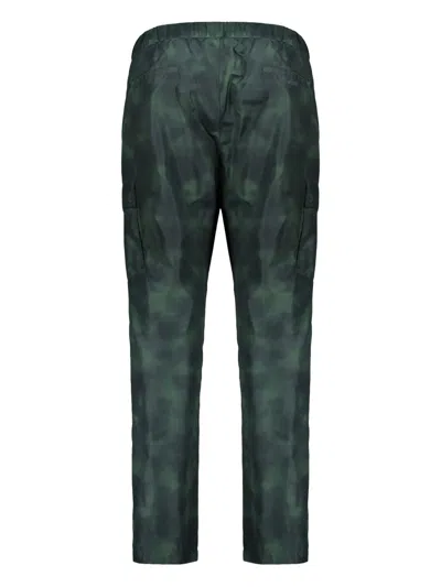 Herno Patterned Trousers In Green