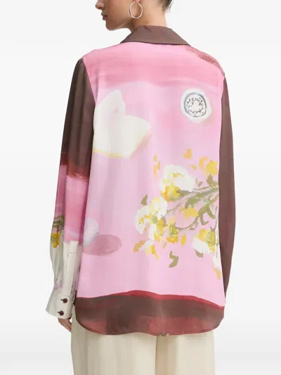 Stine Goya Floral-print Shirt In Pink