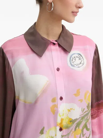 Stine Goya Floral-print Shirt In Pink