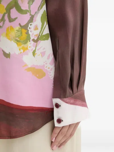 Stine Goya Floral-print Shirt In Pink