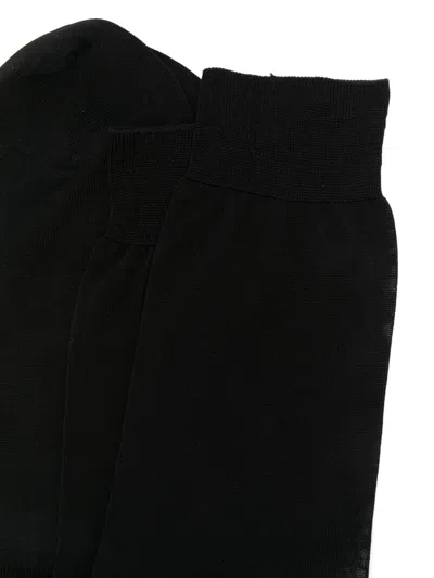Corneliani Cotton Socks In Black