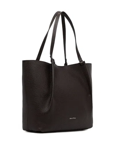 Marc O'polo Medium Logo-detail Tote Bag In Black