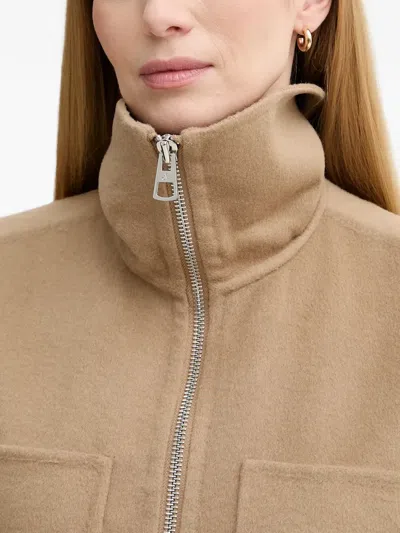 Marc O'polo Zip-up Vest In Brown