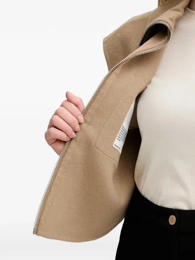 Marc O'polo Zip-up Vest In Brown