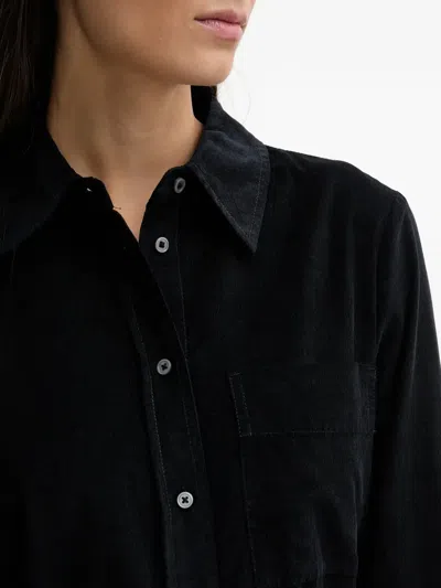 Marc O'polo Belt Collared Midi Dress In Black