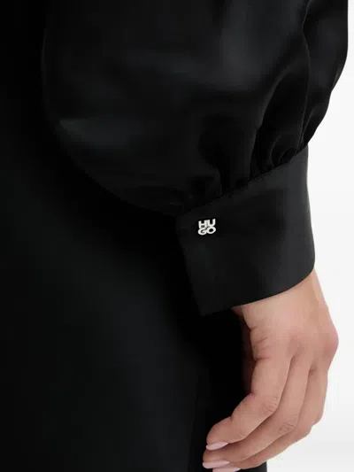 Hugo Boss Kawine Midi Dress In Black