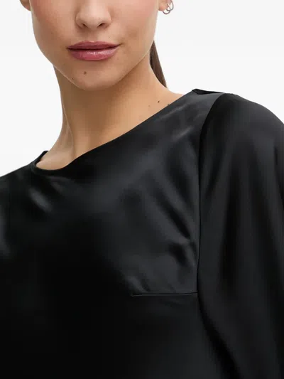 Hugo Boss Kawine Midi Dress In Black