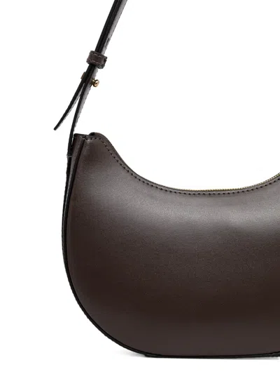 Marc O'polo Topstitched Zip Bag In Brown