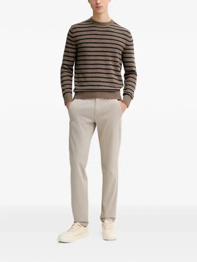 Marc O'polo Striped Sweater In Brown