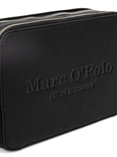 Marc O'polo Small Logo Embossed-logo Bag In Black