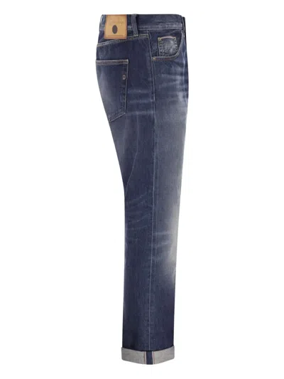 Dondup Five Pocket Icon Denim Trousers In Blue