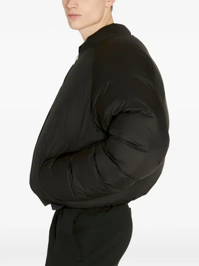 Entire Studios Padded Zipped Jacket In Black