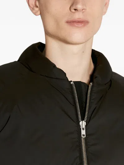 Entire Studios Padded Zipped Jacket In Black