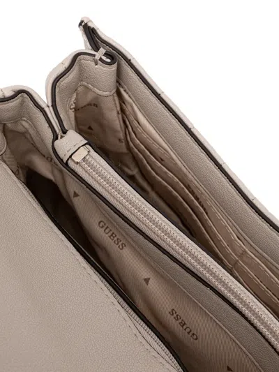 Guess Usa Mini Quilted Chain Shoulder Bag In Neutral