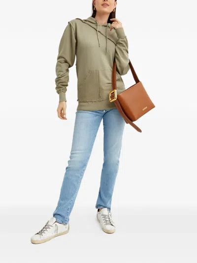 Ser.o.ya Kendrick Frayed-effect Drawstring-fastening Hoodie In Green