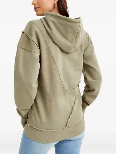 Ser.o.ya Kendrick Frayed-effect Drawstring-fastening Hoodie In Green