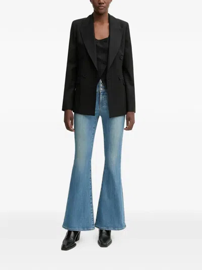 Miss Sixty Buttoned Pocket Jeans In Blue