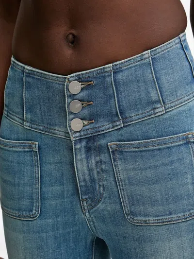 Miss Sixty Buttoned Pocket Jeans In Blue