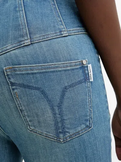 Miss Sixty Buttoned Pocket Jeans In Blue