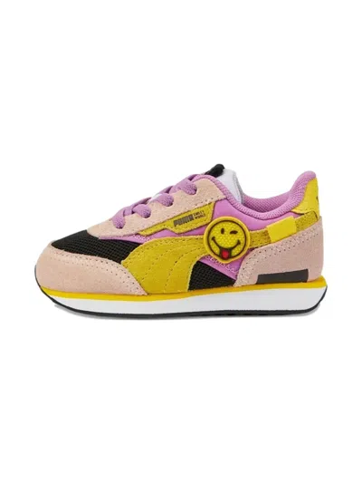 Puma X Smileyworld Future Rider Sneakers In Pink