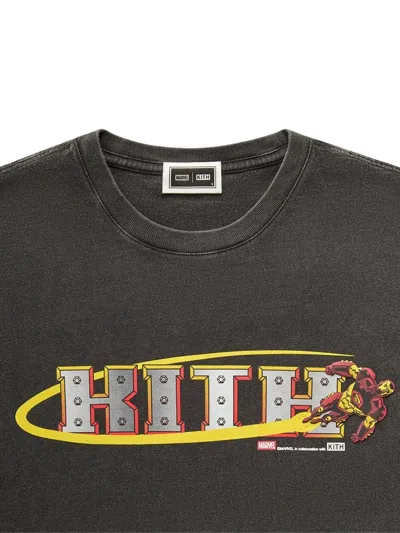 Kith X Marvel Vs. Capcom Heroes Vs. Street Fighter Vintage T-shirt In Black