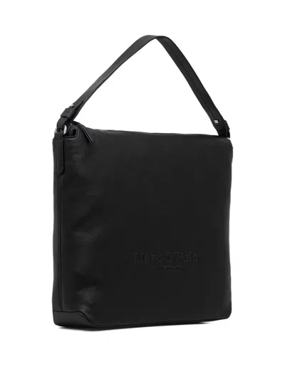 Marc O'polo Debossed-logo Tote Bag In Black