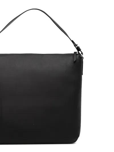 Marc O'polo Debossed-logo Tote Bag In Black