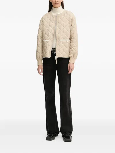 Marc O'polo Quilted Zip-up Puffer Jacket In Neutral