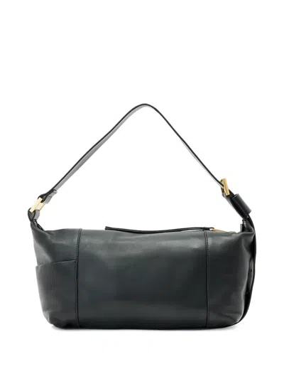 Allsaints Womens Black Vega Mini Leather Shoulder Bag