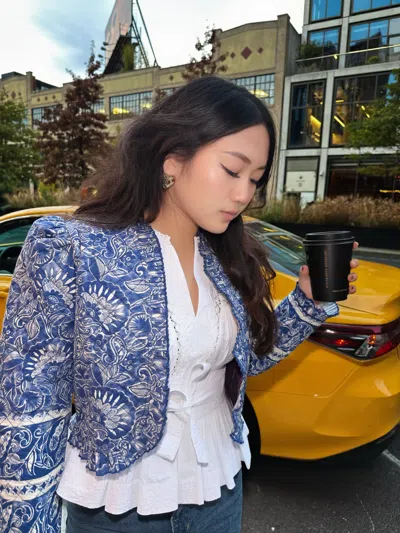 Love The Label Adrienne Jacket In Blue