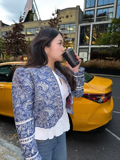 Love The Label Adrienne Jacket In Blue