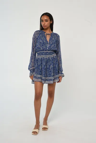 Love The Label Juliet Mini Dress In Blue