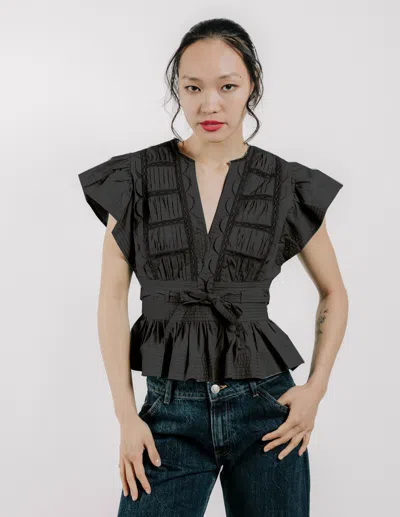 Love The Label Madelyn Top In Black