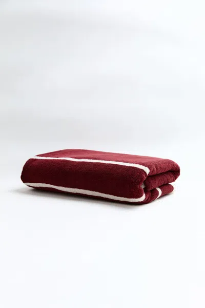 St Agni Pool Towel In Red