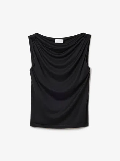 House Of Dagmar Square Neck Top In Black