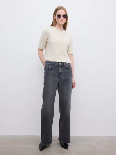 House Of Dagmar Brushed Cardigan Top In White