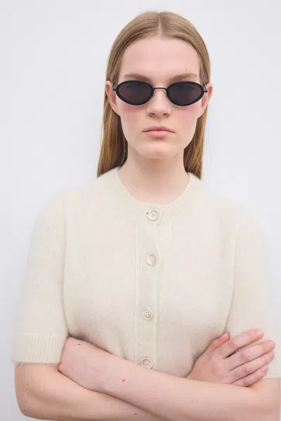 House Of Dagmar Brushed Cardigan Top In White