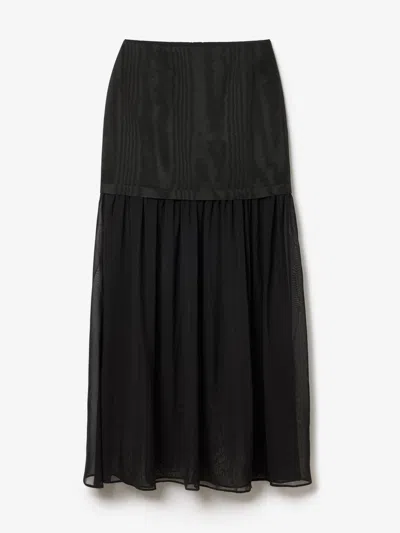 House Of Dagmar Jacquard Maxi Skirt In Black
