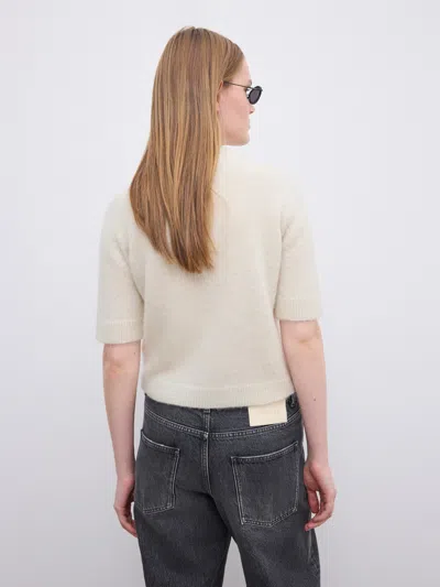 House Of Dagmar Brushed Cardigan Top In White