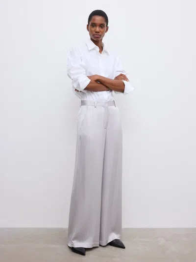 House Of Dagmar Wide Leg Trousers In Silver
